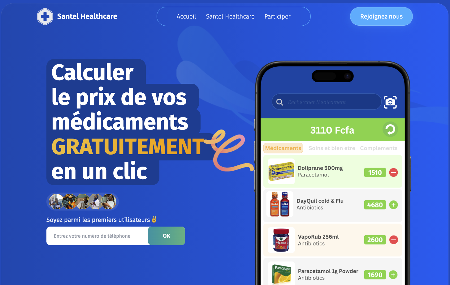 Screenshot of Santel Health