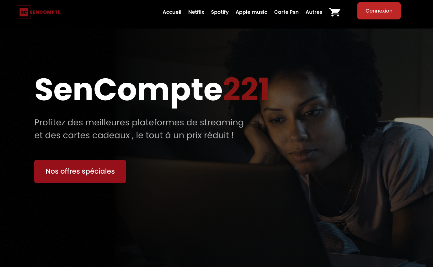 Screenshot of Sencompte221